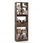 Bookcase with Drawer, Tall Freestanding Bookshelf