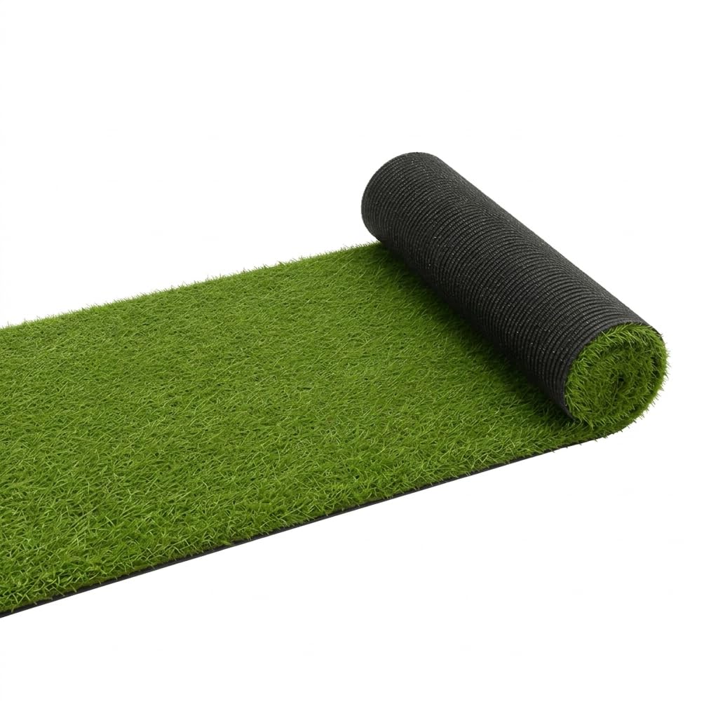 GiantexUK 5M x 1M Artificial Grass, 7/20 mm Pile Height Fake Grass Turf