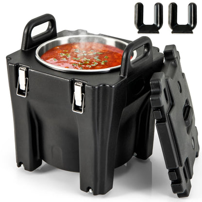 30L Portable Food Warmer with Stainless Steel Barrel for Catering Banquets Parties Camping