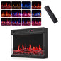 3-Sided Built-in Electric Fireplace Insert with 12 Flame Colours Thermostat and 8H Timer