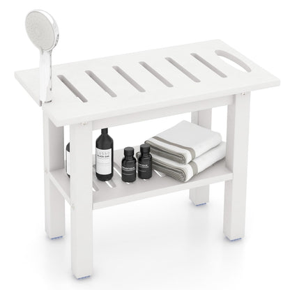 Waterproof HDPE Shower Bench Bath Stool for Inside Shower