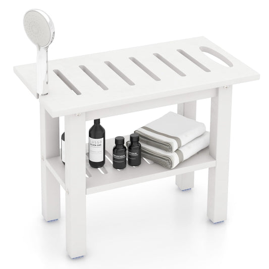 Waterproof HDPE Shower Bench Bath Stool for Inside Shower