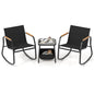 3-Piece Patio Bistro Set, Garden Furniture Set with Coffee Table and Chair