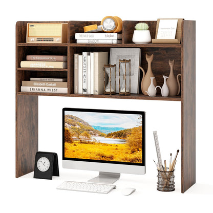 Desktop Bookshelf 3-Tier Display Rack Bookcase Storage Rack