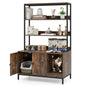 Hidden Cats Washroom Furniture with 3-tier Storage Shelves
