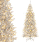 Slim Hinged Pencil Christmas Tree with Tinsel Leaves