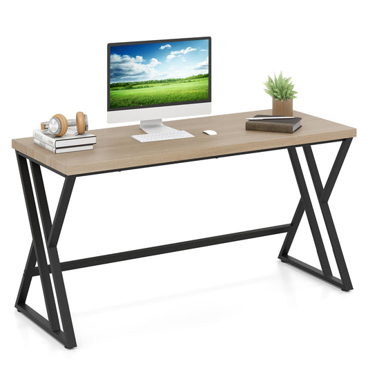 Home Office X Shaped Gaming Working Desk with Crossbar