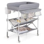 olding Diaper Changing Station with Wheels & Storage Basket
