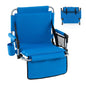 Foldable Stadium Seat, Padded Camping Chair with Back Support