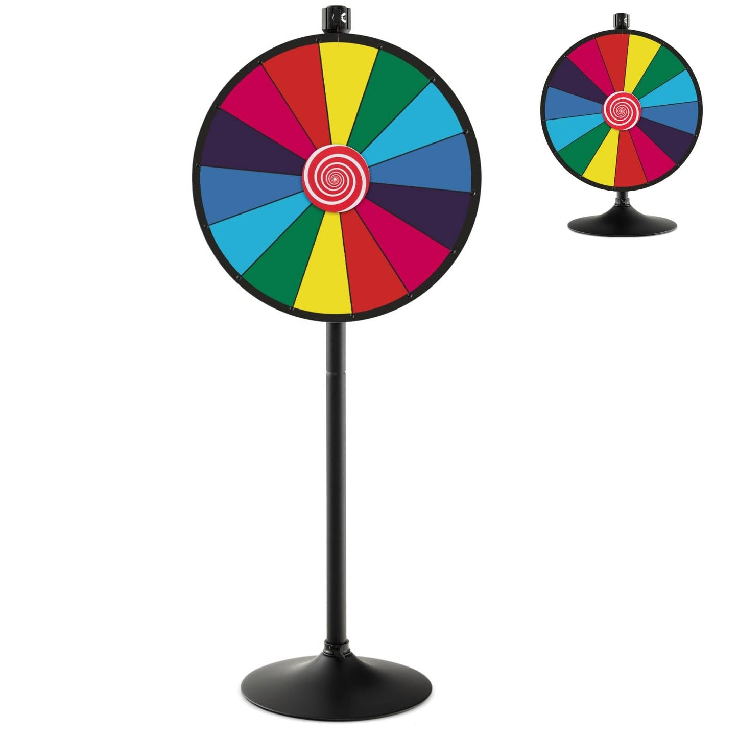 60 cm Spinning Prize Wheel Dual Use with Stand