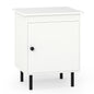Wooden Nightstand End Sofa Side Table with Single Door Cabinet
