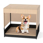 Elevated Wicker Dog House for Small to Medium Breeds