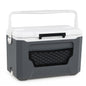 Insulated Cool Box, Ice Chest Box | Cup Holders, Drain Plug & Mesh Storage Pocket