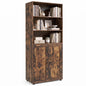 181 CM Tall Bookcase with 3 Shelves and Adjustable Shelf for Home Office