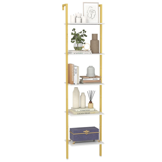 Tall Narrow Wall Bookshelf Open Display Rack