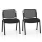 5 Piece Modern Stackable Upholstered Armless Conference Reception Chair