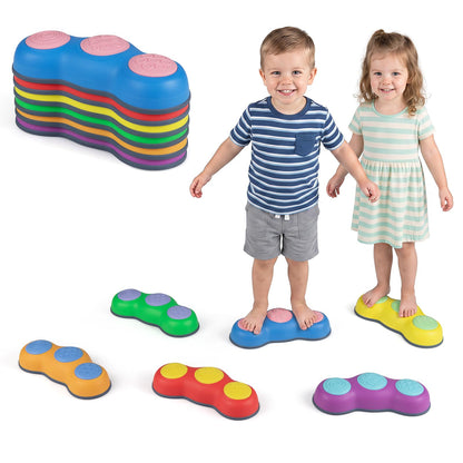 Kids Stepping Stones, Stackable Balance Blocks