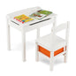 Kids Table and Chair Set with Hidden Space and Hook