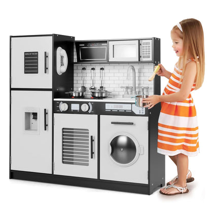 Play Kitchen Toy Set with Oven and Washing Machine for Aged 3+ Years Old