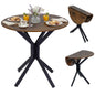 Drop Leaf Dining Table, 80cm Round Kitchen Table