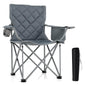 227kg Oversized Camping Chair, Heavy Duty Outdoor Folding Chair with Cooler Pouch