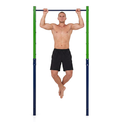 Outdoor In-Ground Pull Up Bar Station, Heavy Duty Metal Chin Up Bar