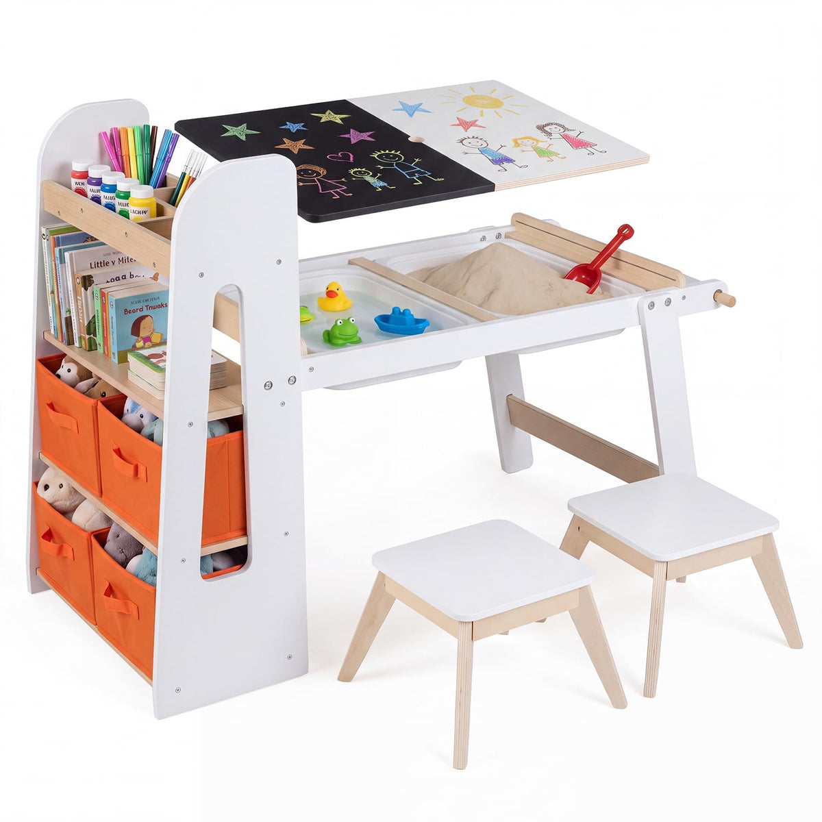 Kids Art Table and Chair Set, Children Activity Table