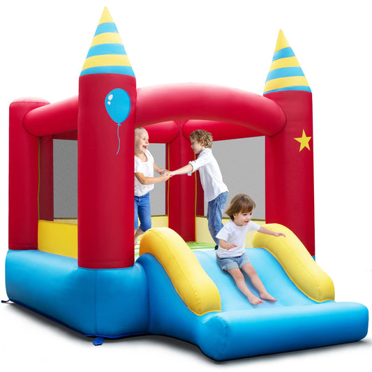 Inflatable Bounce House with Slide and Carry Bag without blower