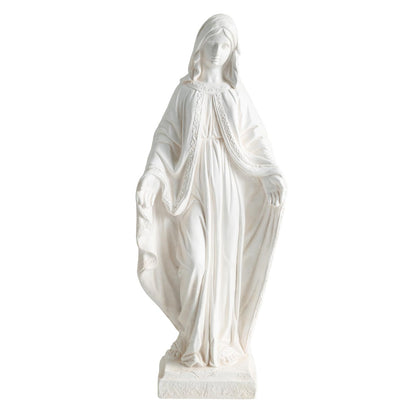 Garden Statue, Tall Virgin Mary/St. Francis Statue, Indoor Outdoor Religious Sculpture Art Decoration