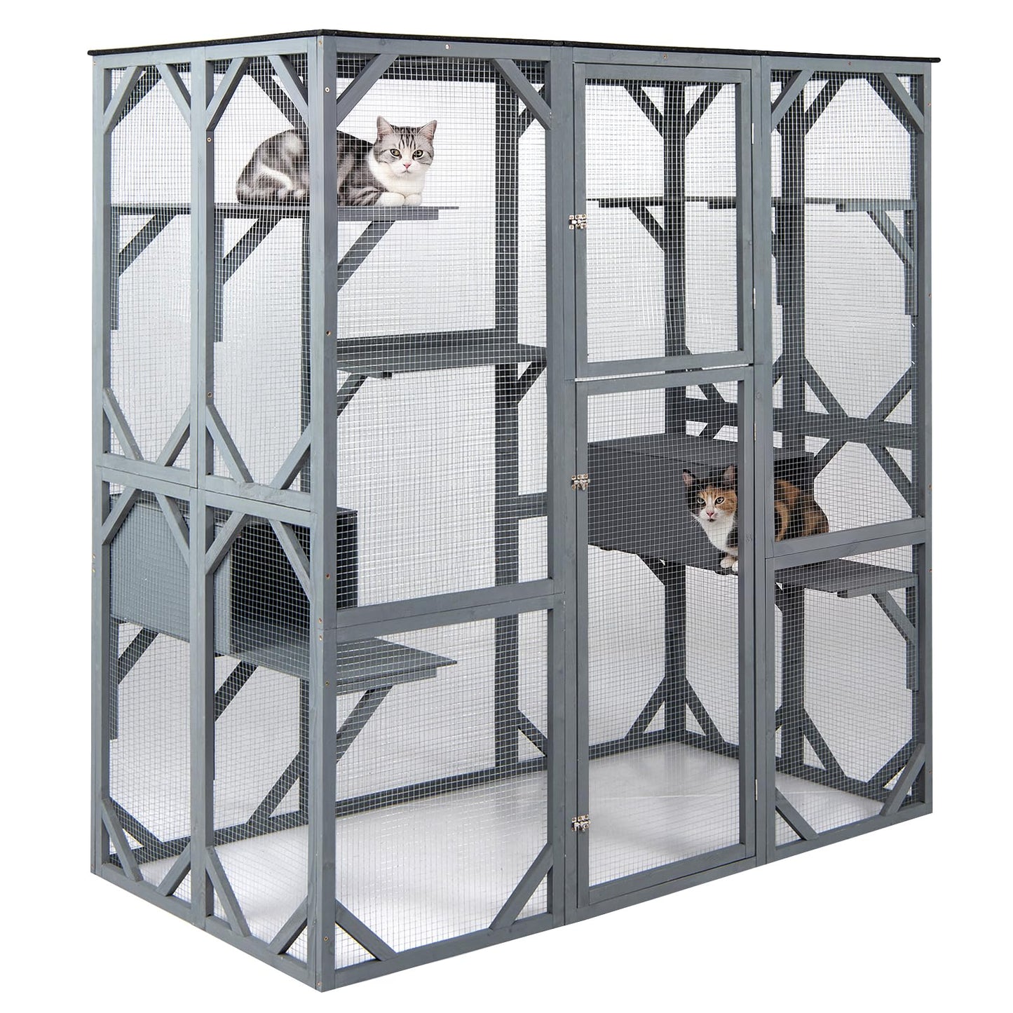 Large Outdoor Cat House, Walk-in Cats Enclosure