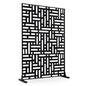 183 CM Freestanding Louvered Metal Outdoor Privacy Screen