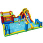 Maxmass Kids Water Park, Inflatable Bounce House with Splash Pool,Climbing Wall, Slide