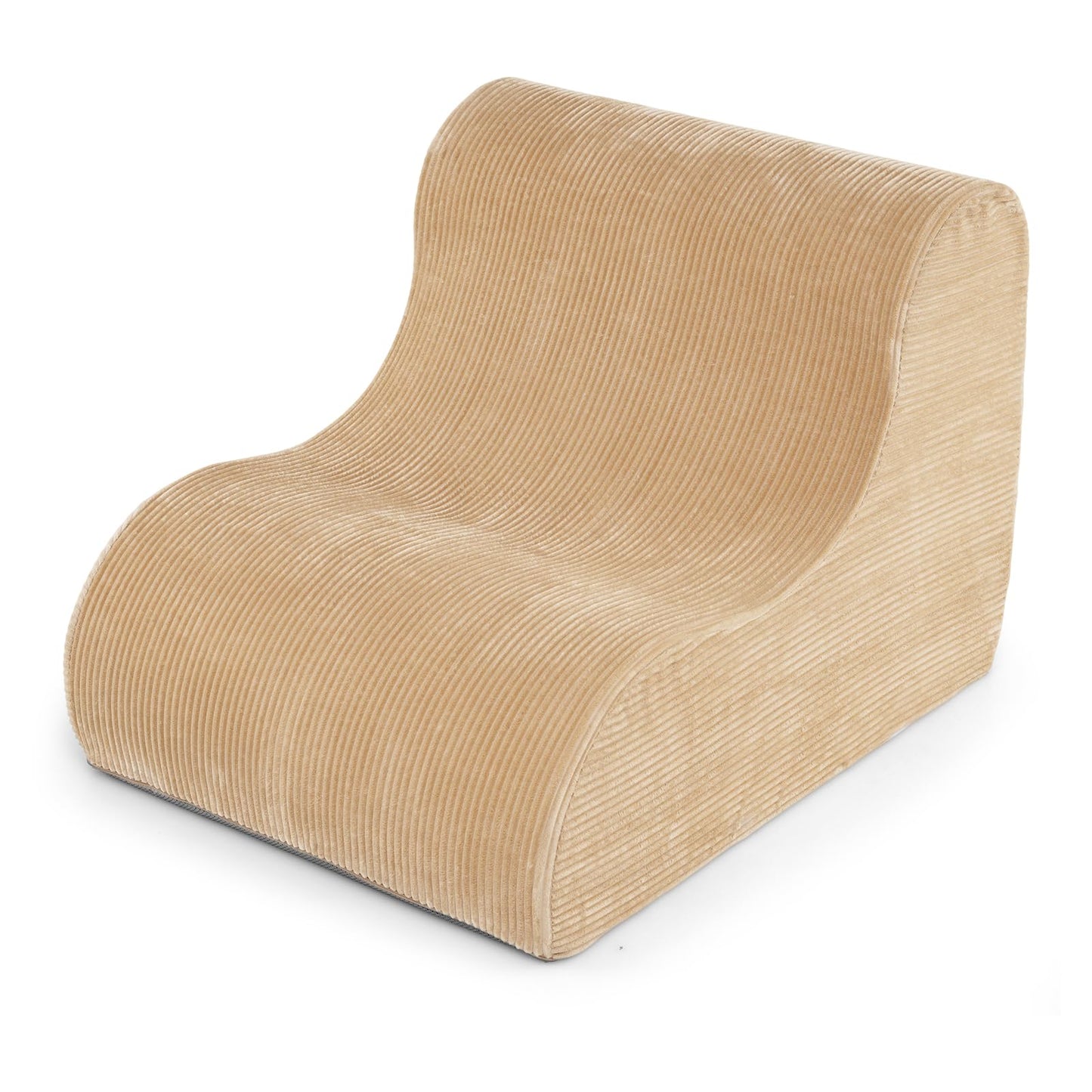Curved Lazy Floor Sofa with Machine-washable Cover and Anti-slip Bottom