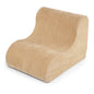 Curved Lazy Floor Sofa with Machine-washable Cover and Anti-slip Bottom