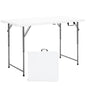 Portable Bi-fold Picnic Table with 3-Level Height Adjustment