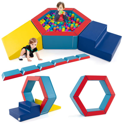 3-Piece Baby Foam Climbing Blocks Indoor Climb and Crawl Activity Play Set