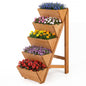 5-tier Vertical Raised Garden Bed Wood Elevated Planter Box