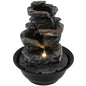 Indoor Water Fountain, Tabletop Indoor Water Feature with LED Light