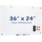Magnetic Glass Board, 60 x 90 cm Frameless Dry Erase Board