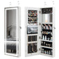 Door Hanging/Wall Mounted Jewelry Armoire with Full Length Mirror and Large Storage