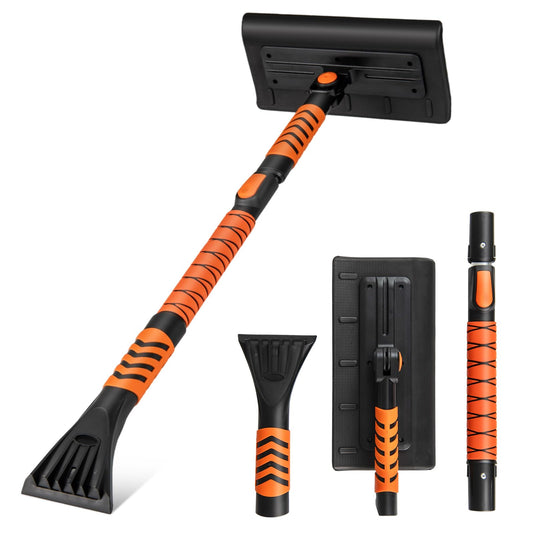 2 in 1 Extendable Snow Shovel 41” Ice Scraper