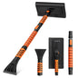 2 in 1 Extendable Snow Shovel 41” Ice Scraper