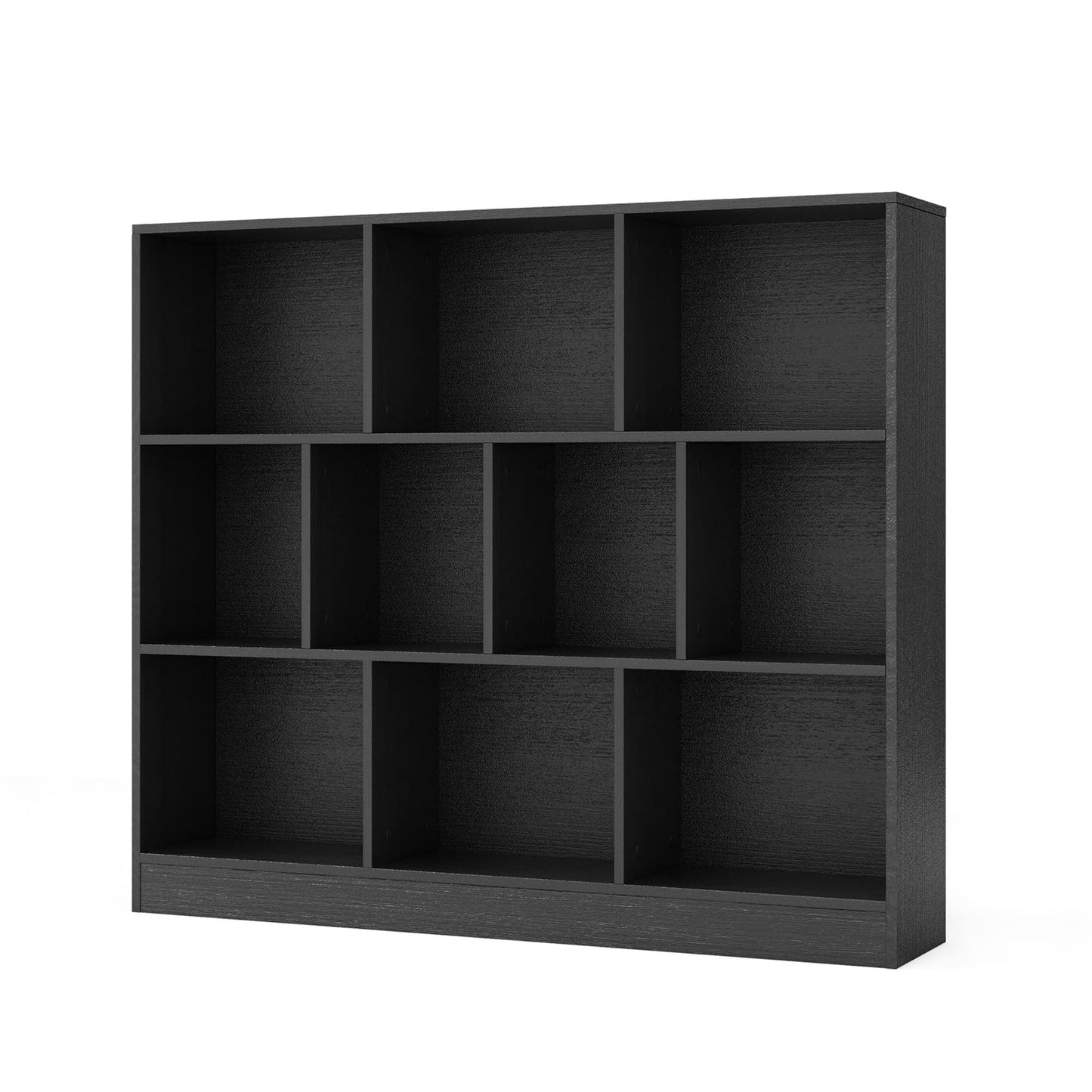 10-Cube Bookshelf Freestanding Storage Organizer with 2 Anti-Tipping Kits