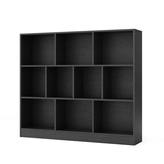 10-Cube Bookshelf Freestanding Storage Organizer with 2 Anti-Tipping Kits