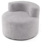 Bean Bag Chair with Soft Teddy Fleece and Curved Backrest