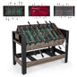 3-in-1 124CM Swivel Game Table with Foosball Pool Billiards Table Tennis