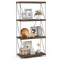 4-Tier Multipurpose Display Rack with Metal Frame for Living Room Home Office