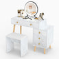 Vanity Desk Makeup Vanity Set with Removable Mirror
