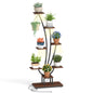 146/155CM Tall 8-Tier Corner Metal Plant Shelf for Multiple Plants