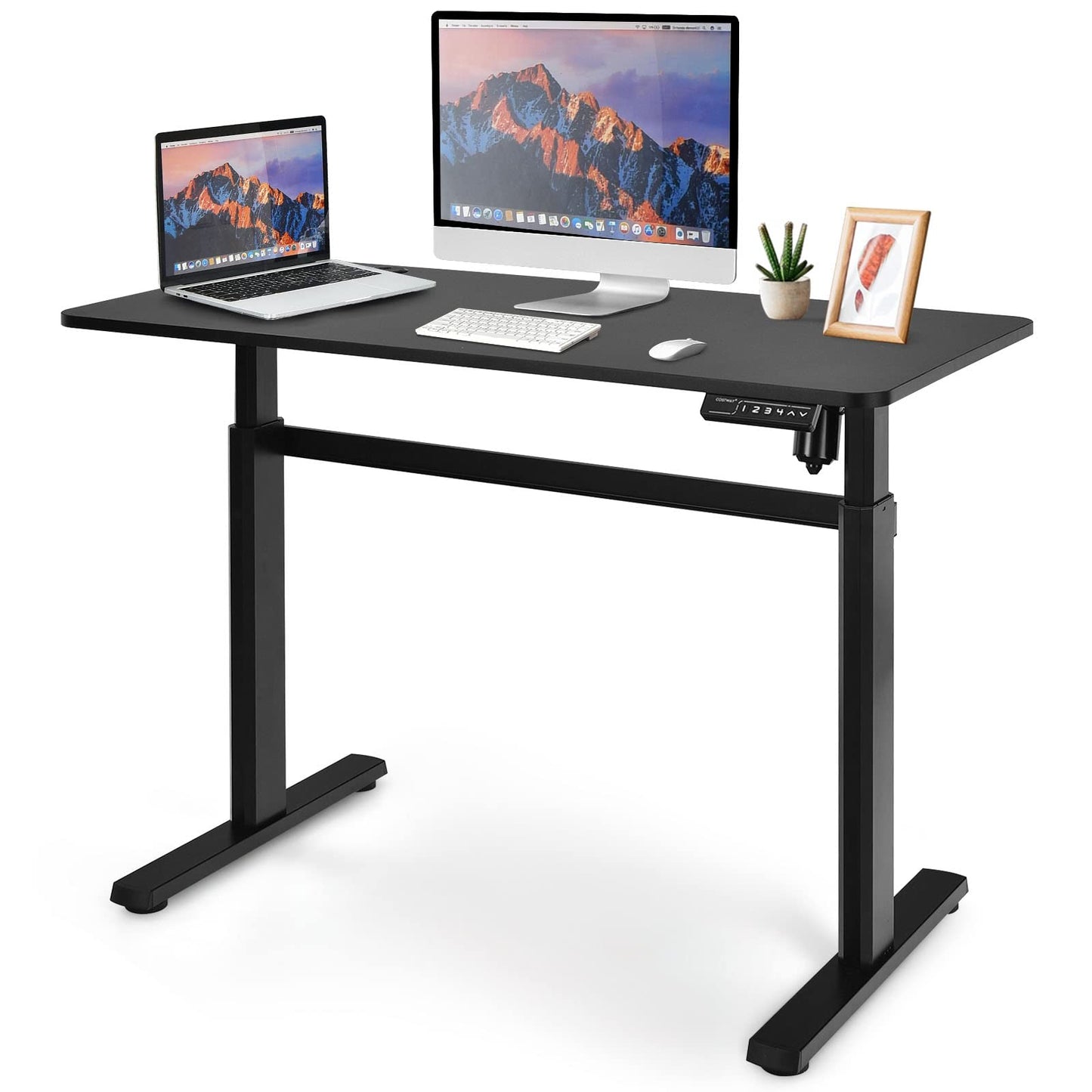 Ergonomic Computer Table and Workstation With USB Charging Port